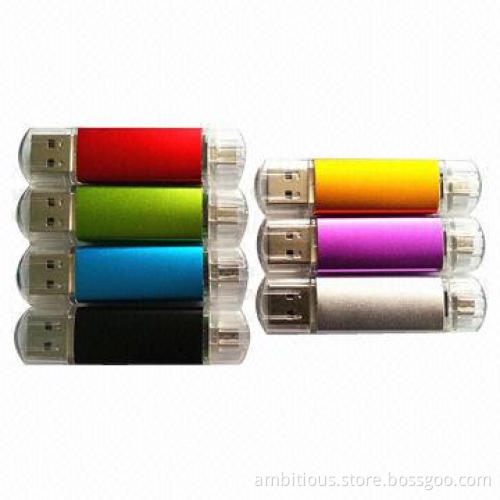 New design USB OTG flash drive, RoHS Directive-compliant